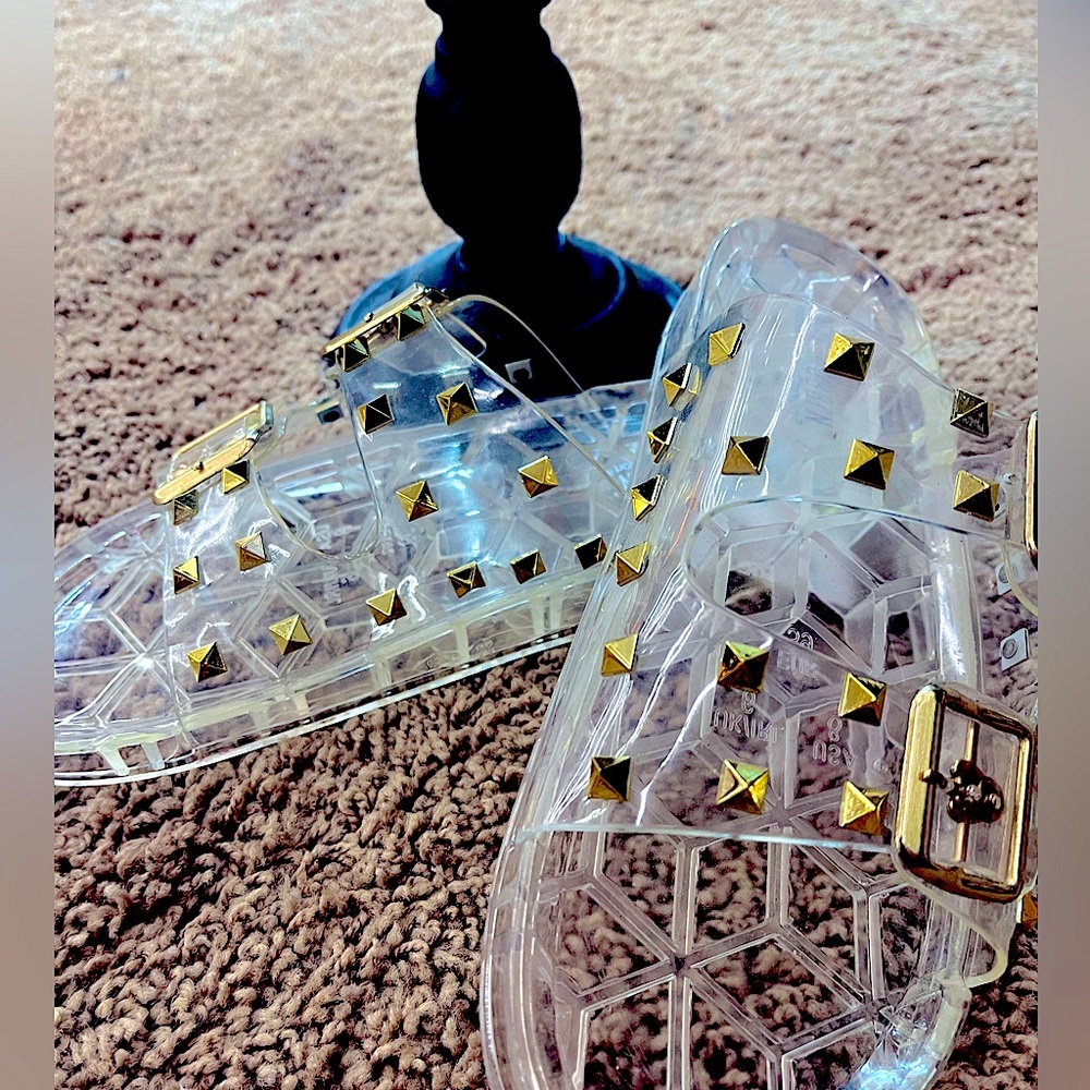 Clear sandals